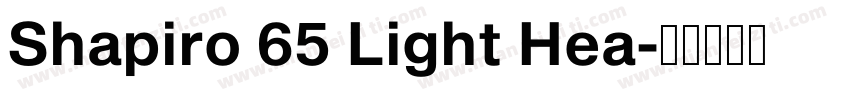Shapiro 65 Light Hea字体转换
